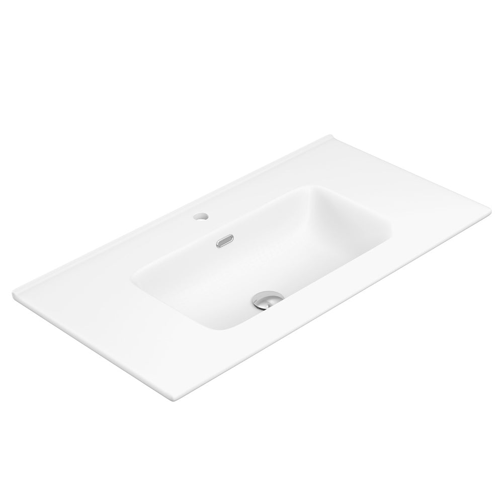 Joli Matte White Ceramic Vanity Top