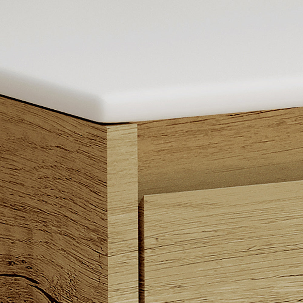 Joli Matte White Ceramic Vanity Top