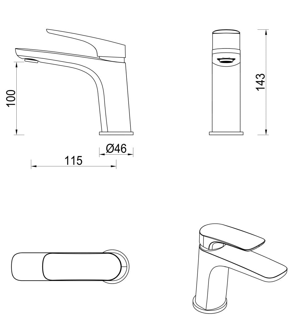 Kaza Basin Mixer - Neche Interiors