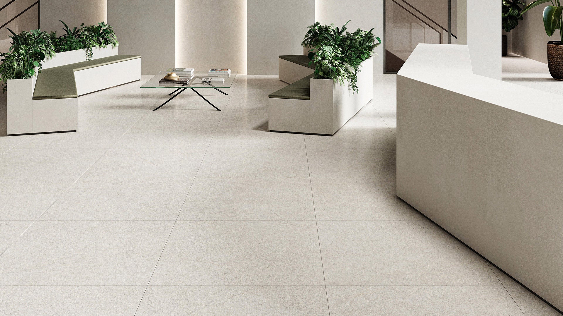 Limestone Porcelain Tile - Neche Interiors