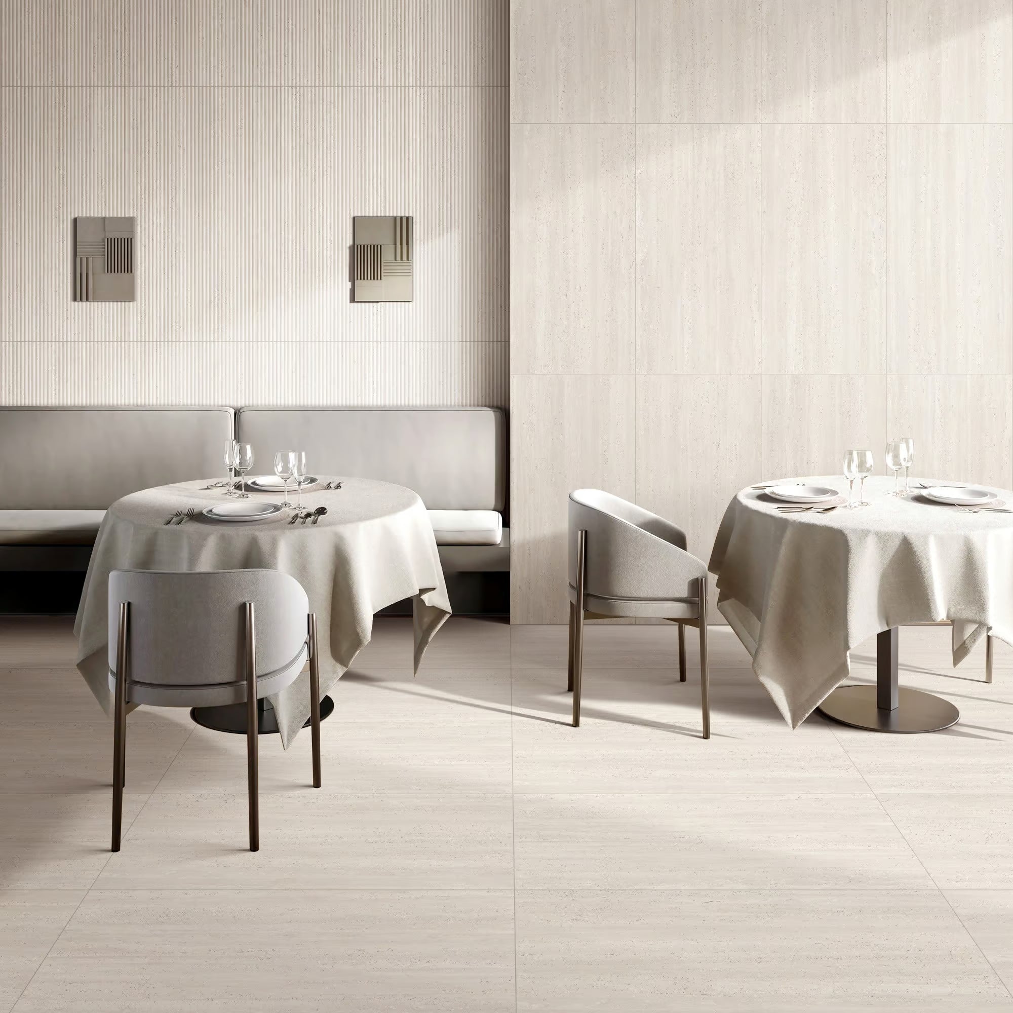 Miura Vein Cut Travertine Porcelain Tile