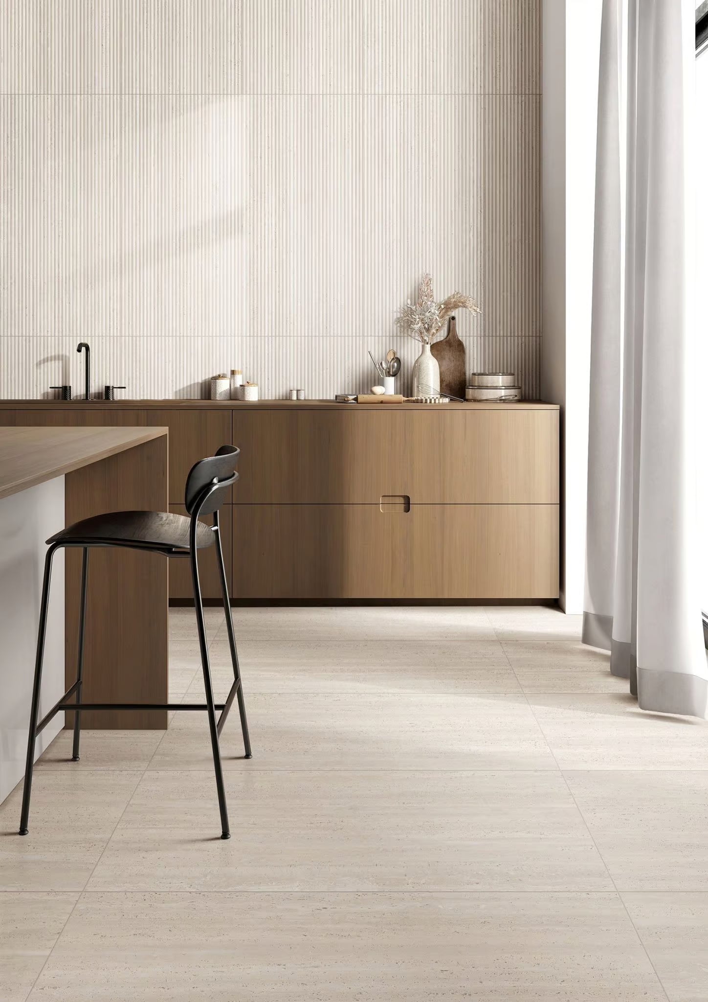 Miura Vein Cut Travertine Porcelain Tile