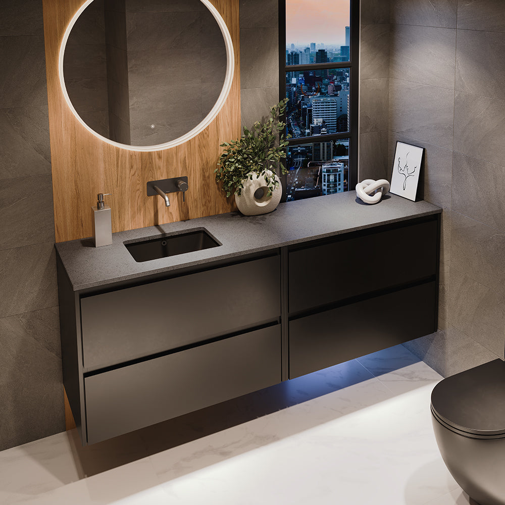 Moonscape Solid Surface Top Rectangular Full Depth