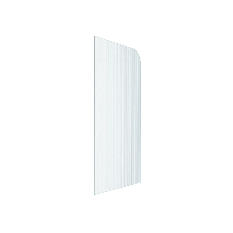 Frameless Narrow Reeded Ultra Clear Shower Screen