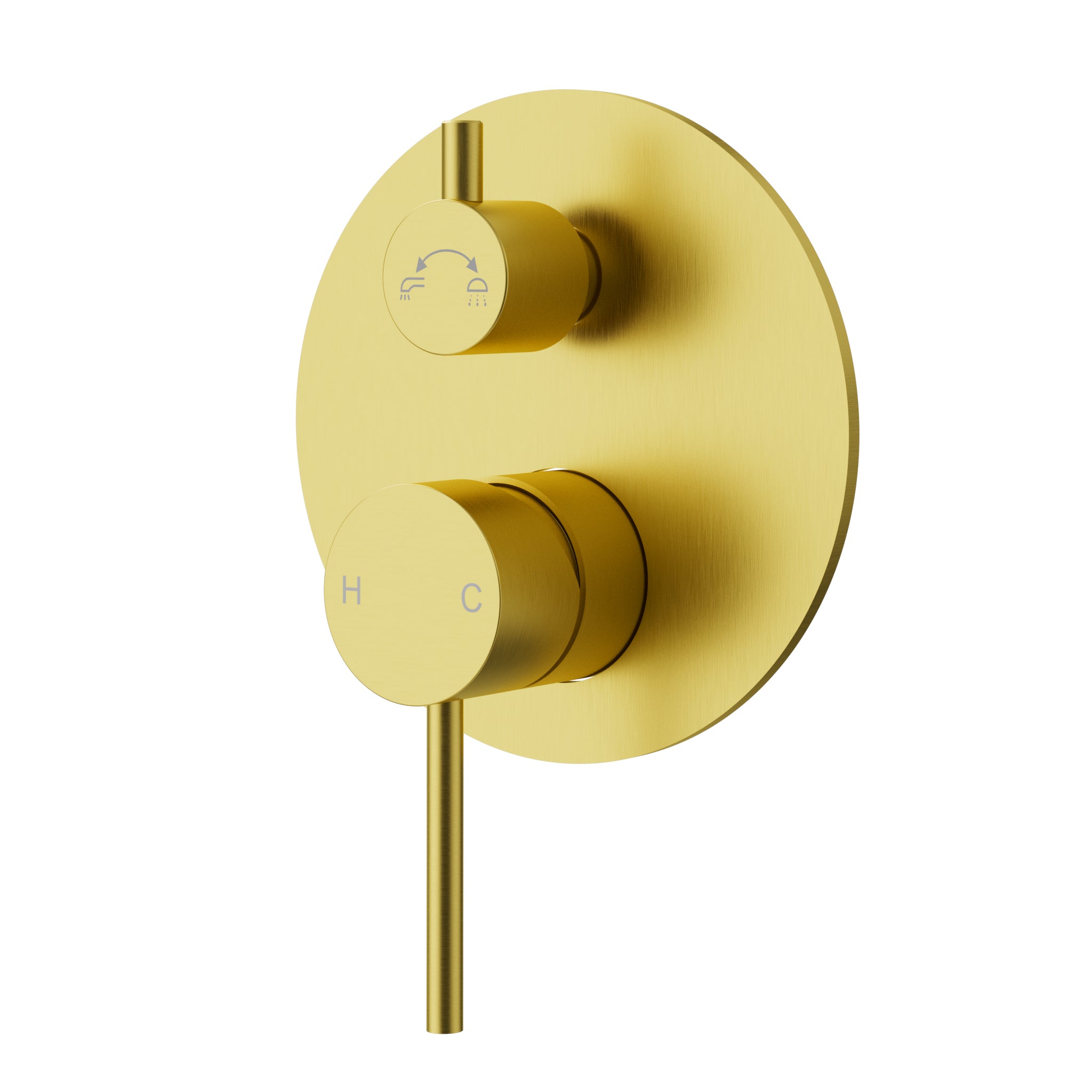 Otus Slimline Wall Mixer With Diverter