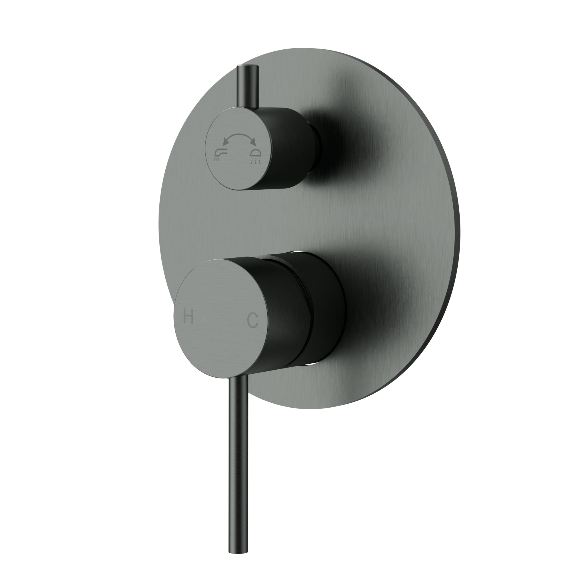 Otus Slimline Wall Mixer With Diverter