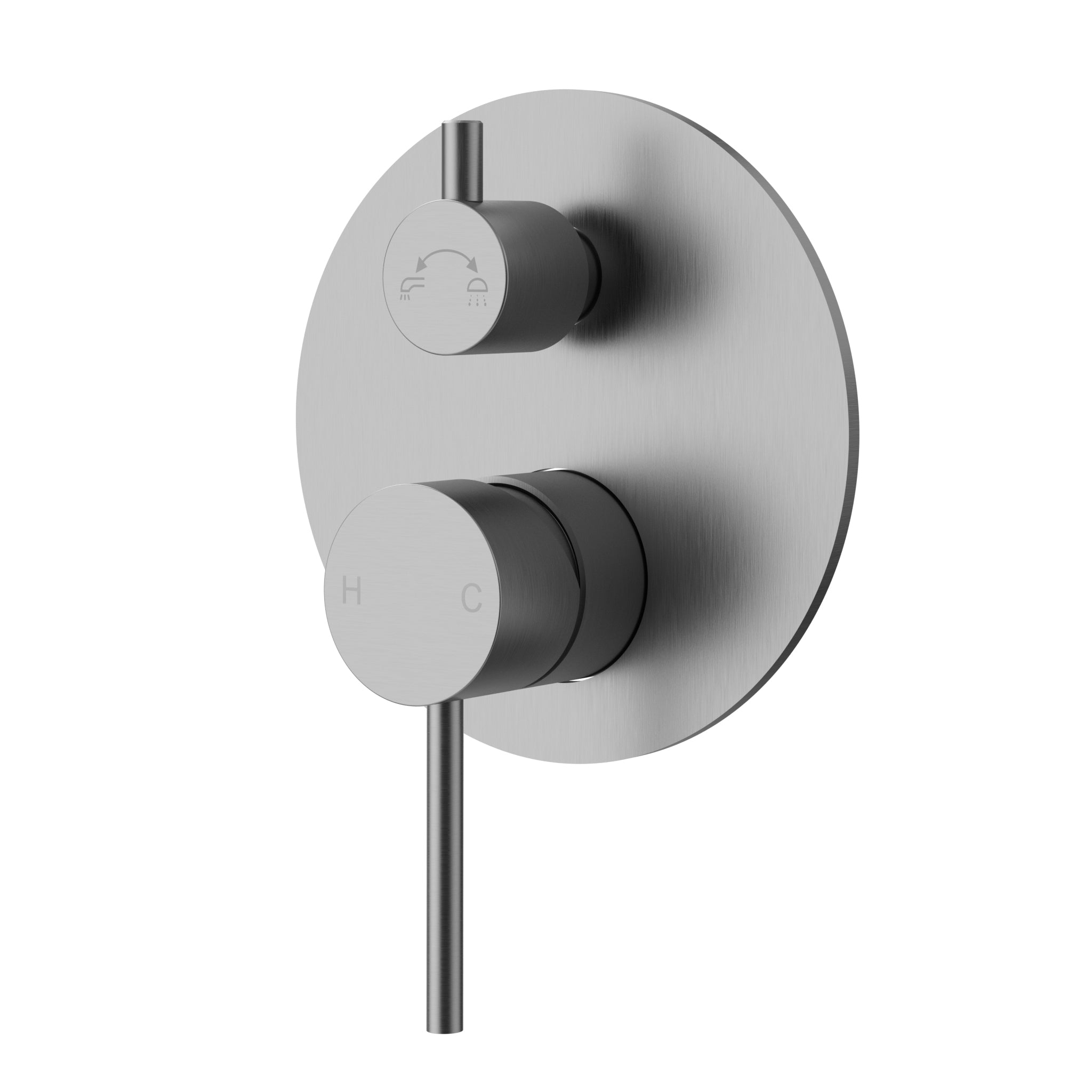 Otus Slimline Wall Mixer With Diverter