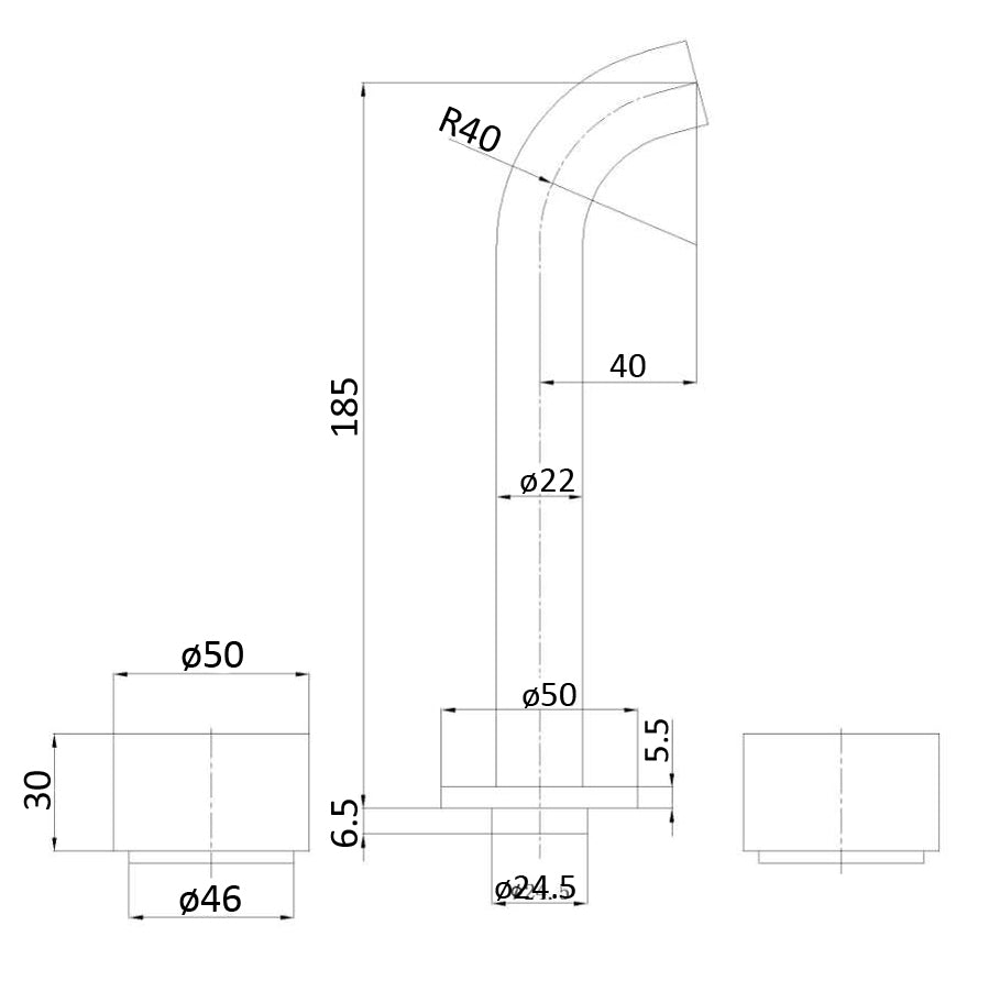 Tana 1/4 Turn Mixers and Spout
