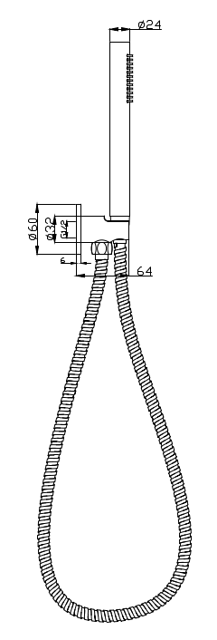 Tube Hand Shower
