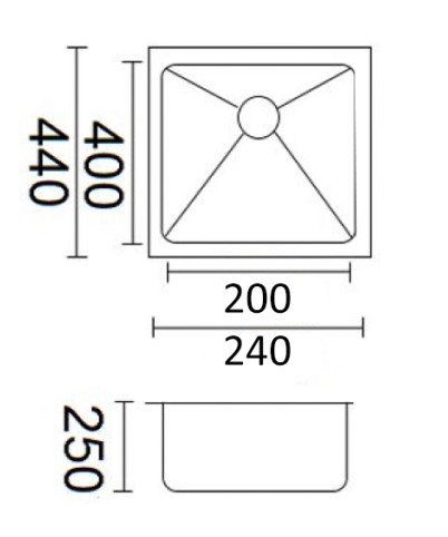 Luminare Sink 240 x 440mm - Neche Interiors