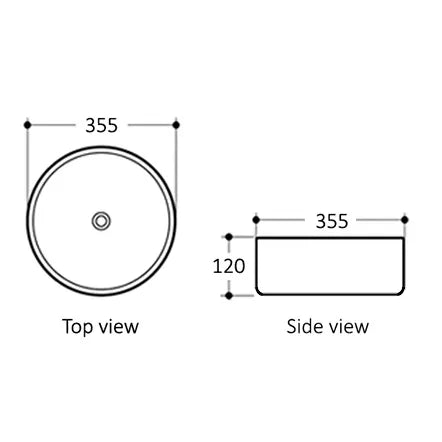 Artis 88 Round Counter Top Basin