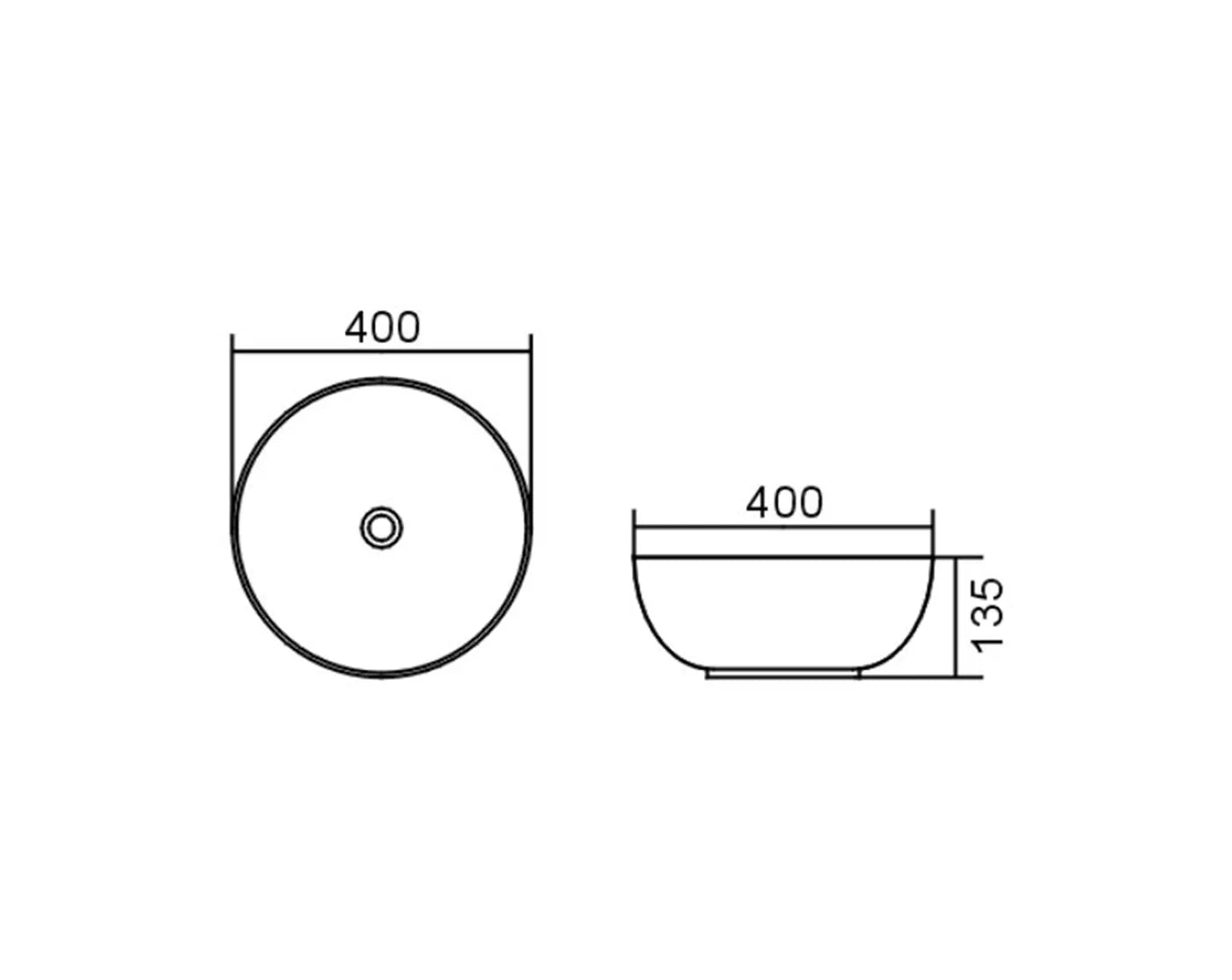 Bondi Round Counter Top Basin