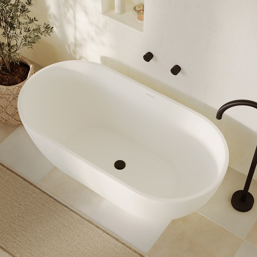 Nero Solid Surface Freestanding Bath