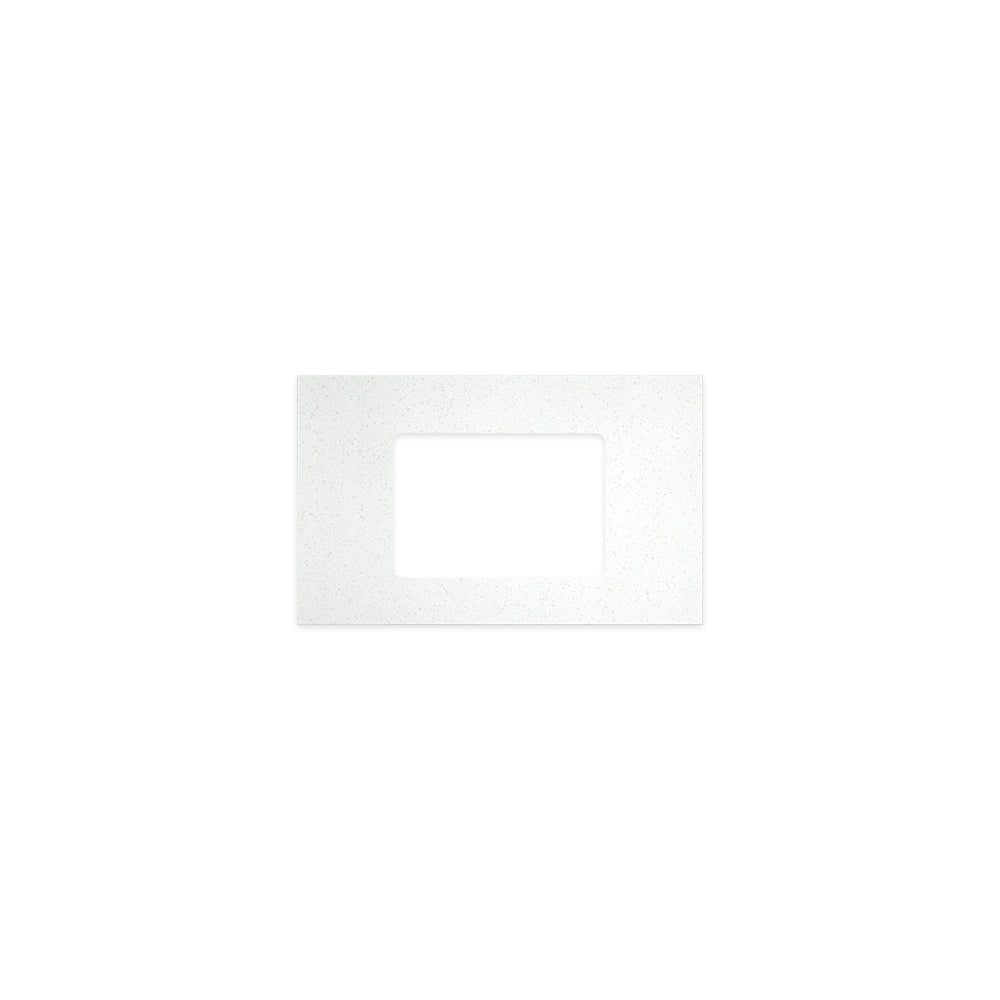 Snowflake Solid Surface Top Rectangular Full Depth with Single Undermount Basin Hole - Neche Interiors