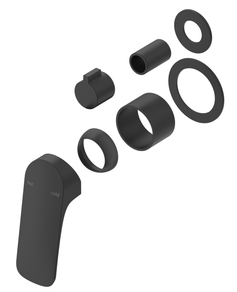 Kaza Shower Mixer Diverter - 2P - TRIM KIT ONLY - Neche Interiors