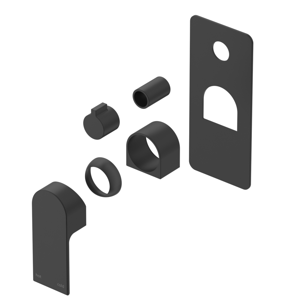 Beki Shower Mixer - Square Plate - TRIM KIT ONLY - Neche Interiors