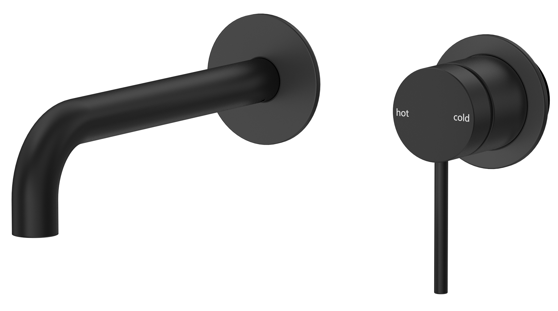 Mica Wall-Spout Combo - Curved Spout - 2P - TRIM KIT ONLY - Neche Interiors