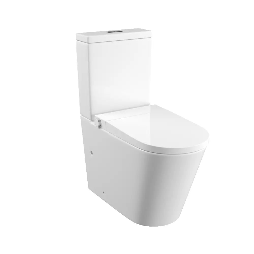 Zero Rimless Whirlpool Flushing Smart Bidet Toilet Suite - Neche Interiors