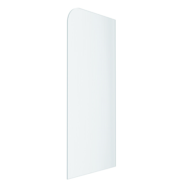 Frameless Narrow Reeded Ultra Clear Shower Screen