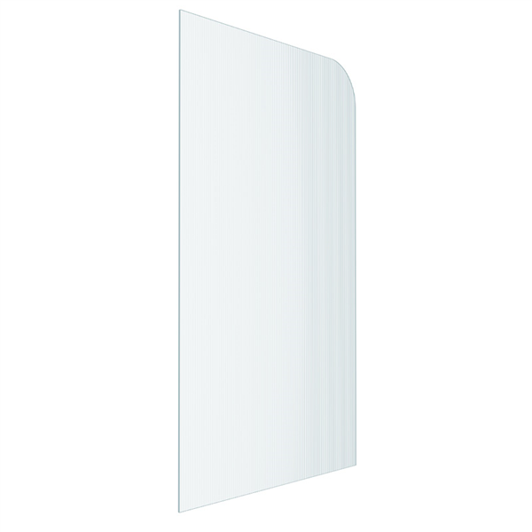 Frameless Narrow Reeded Ultra Clear Shower Screen