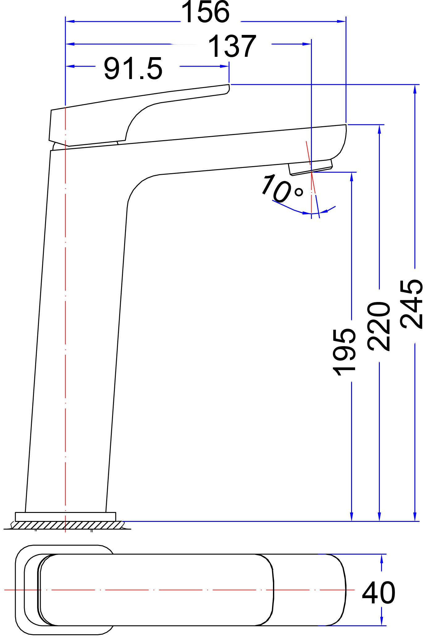 Eden Tall Basin Mixer