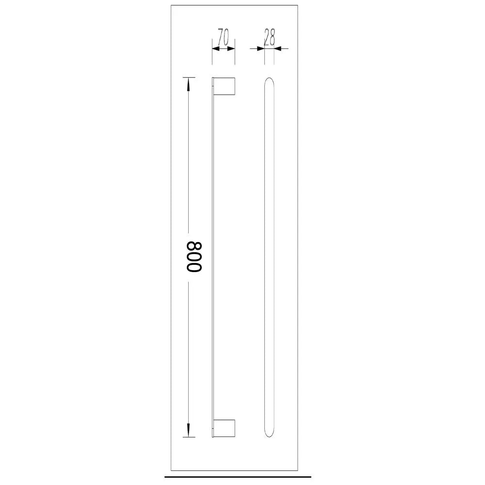 Esperia Single Towel Rail