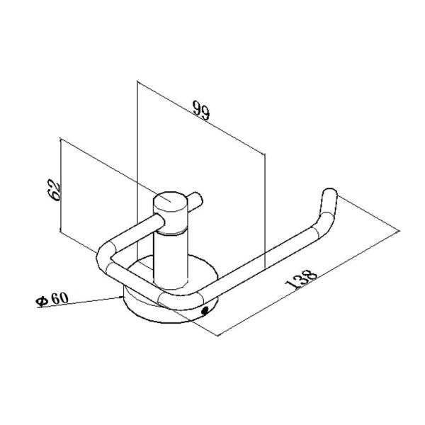 Pentro Classic Toilet Roll Holder - Neche Interiors