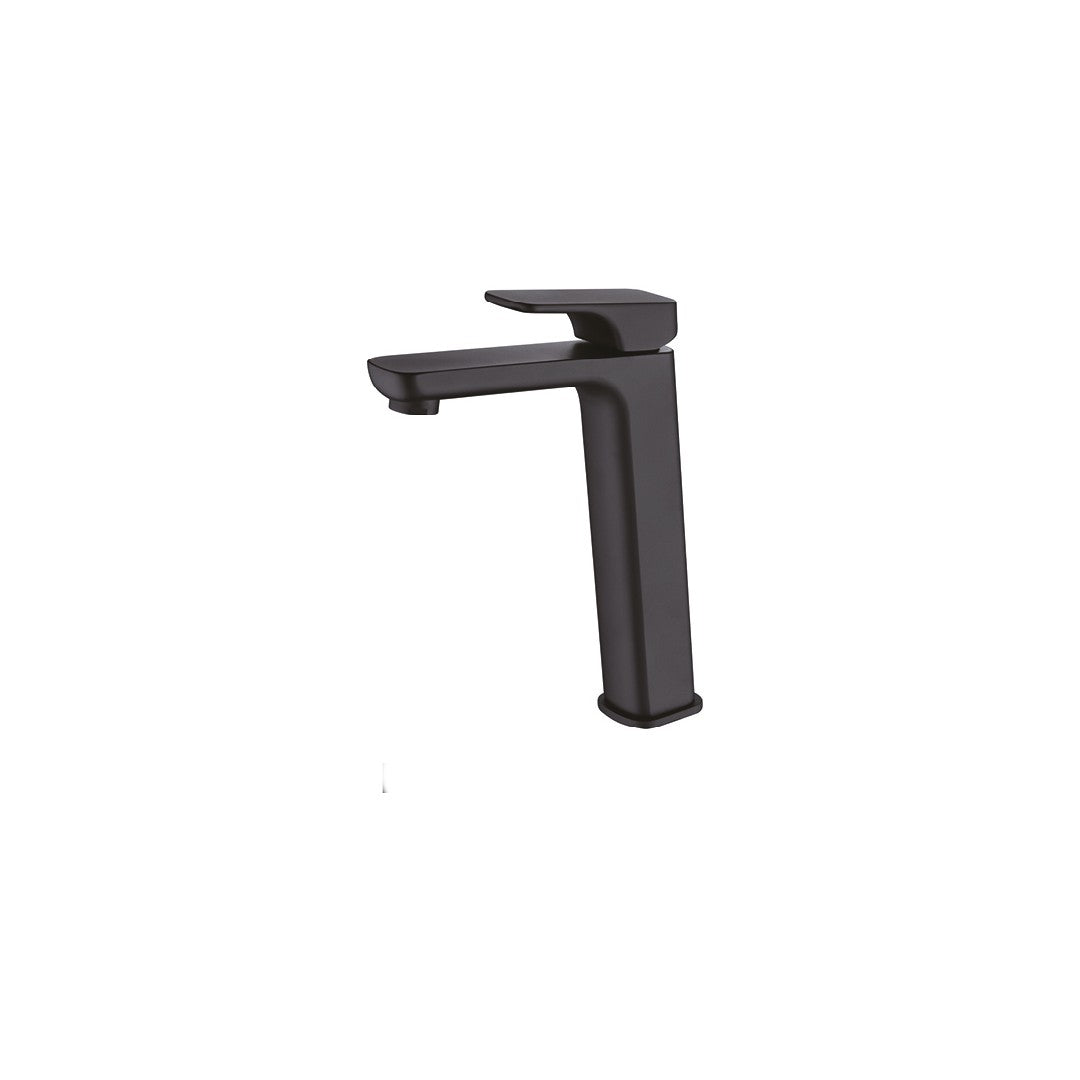 Cubed Tall Matte Black Basin Mixer