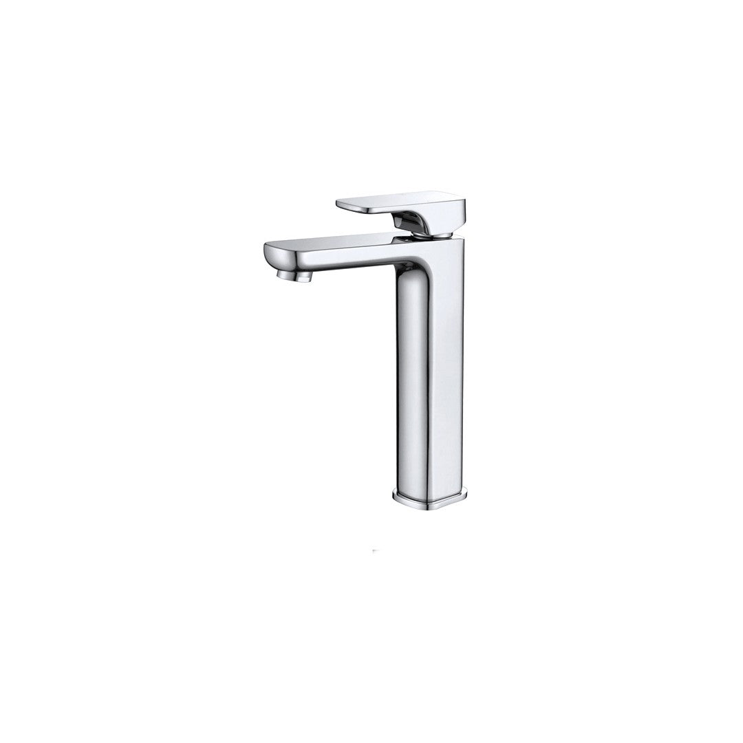Cubed Tall Chrome Basin Mixer - Neche Interiors