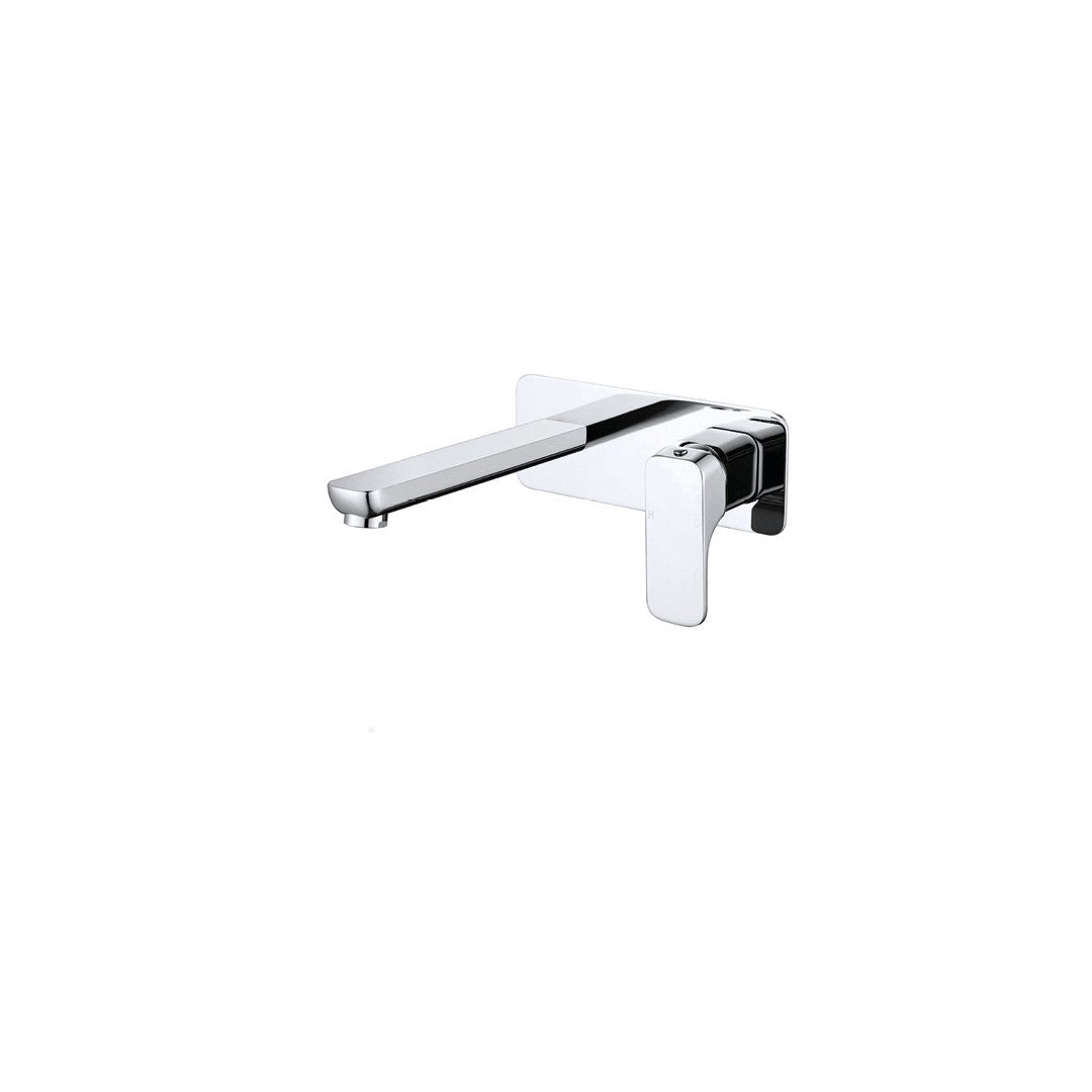 Cubed Chrome Wall Mixer With Spout - Neche Interiors