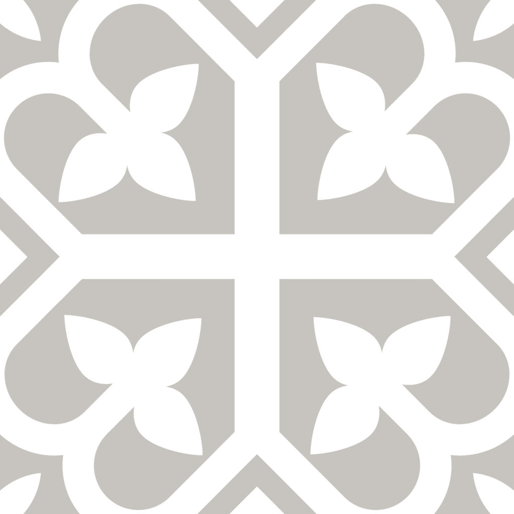 Picasso Bloom Grey - 200x200 - Quality Tiles - Neche Interiors