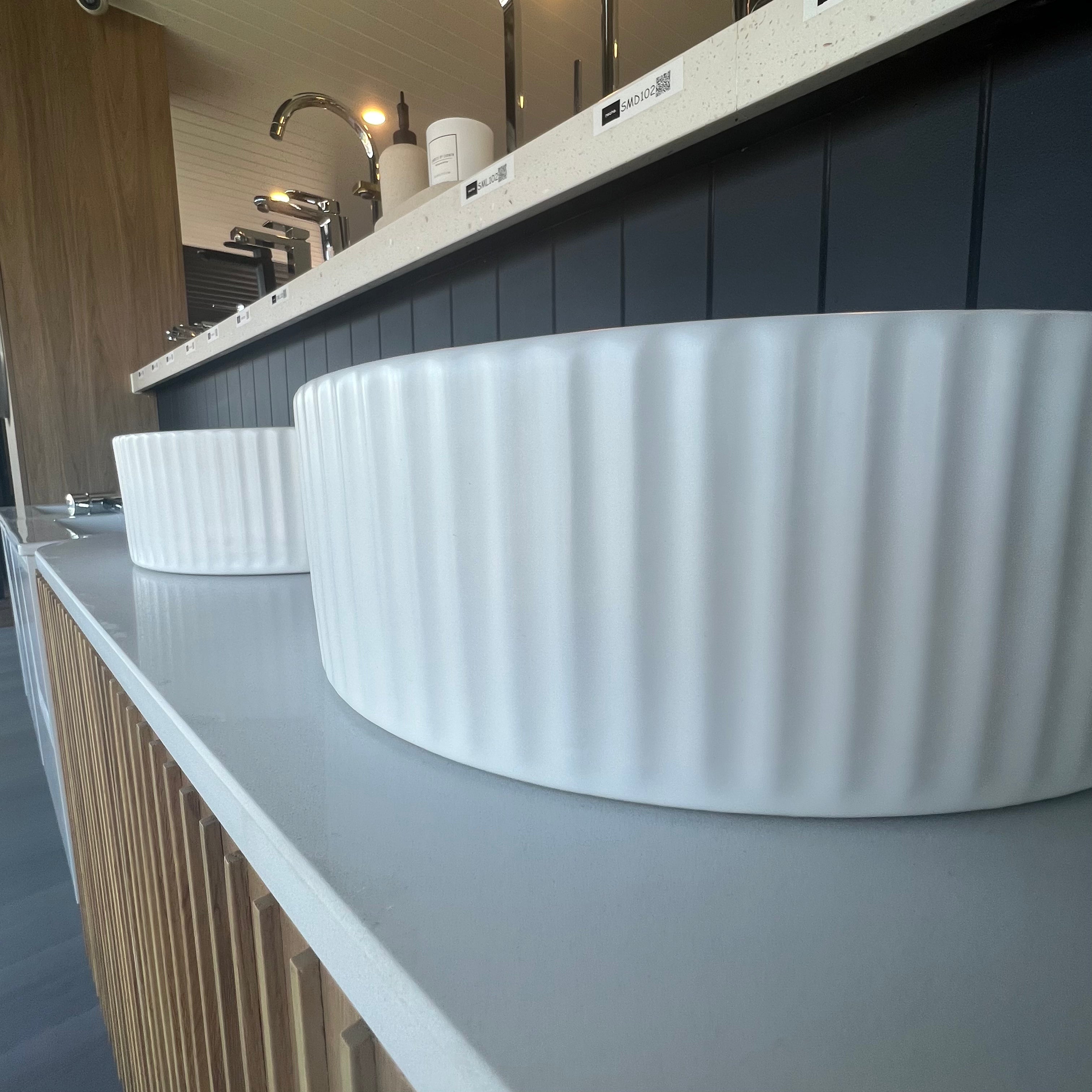 Round Fluted Counter Top Basin