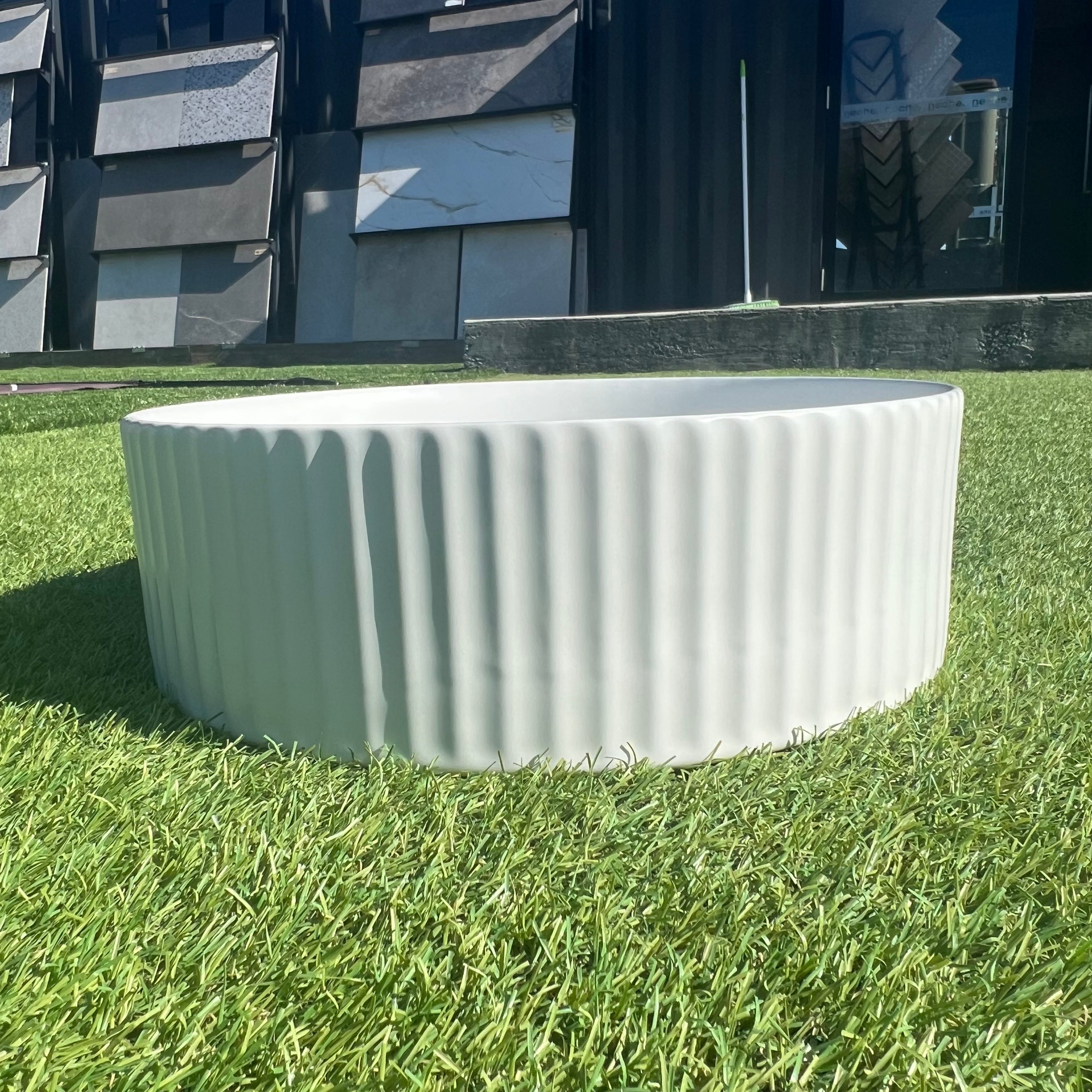 Round Fluted Counter Top Basin