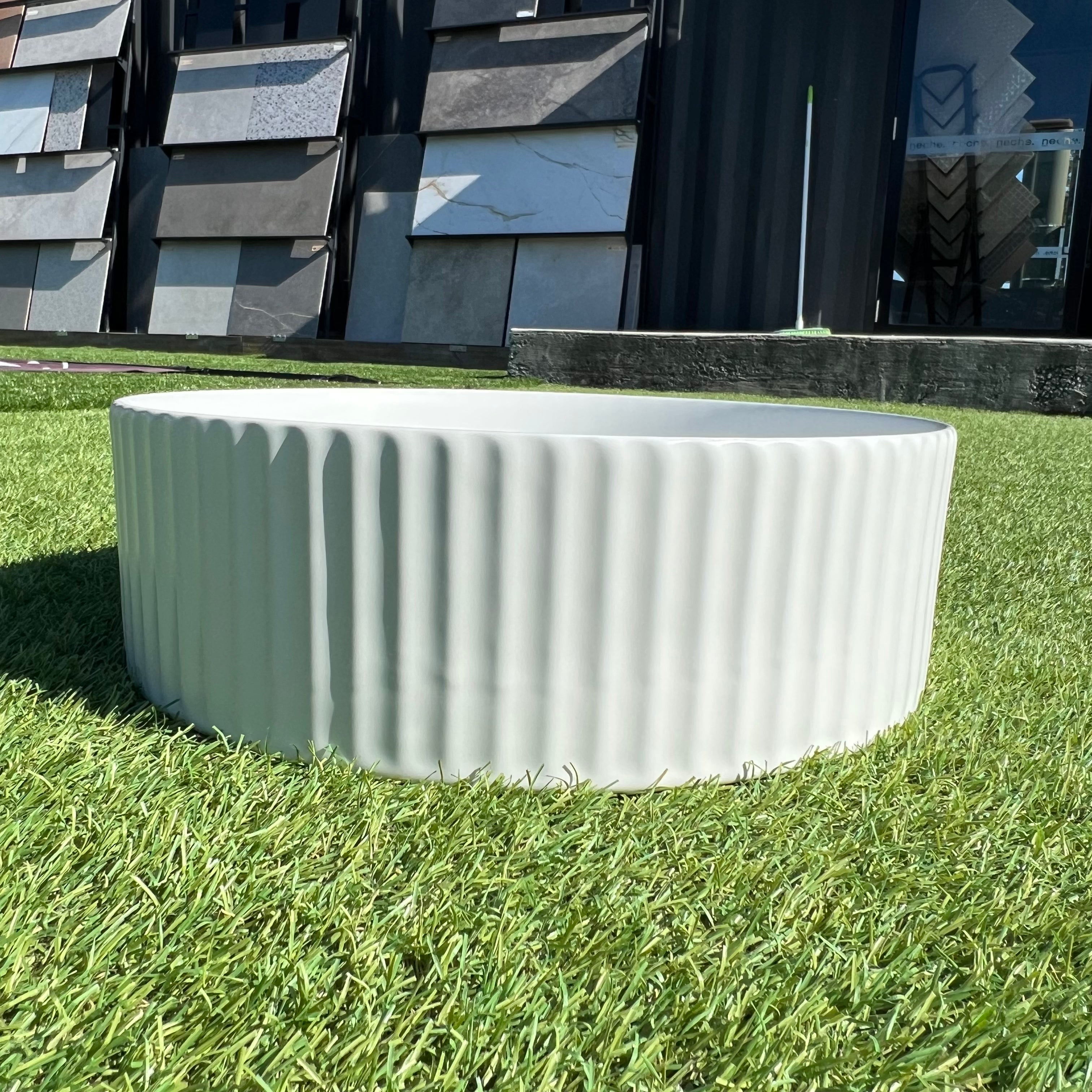 Round Fluted Counter Top Basin