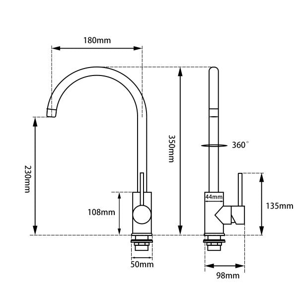 Pentro Sink Mixer - Neche Interiors