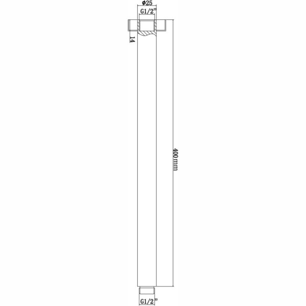 Pentro Ceiling Shower Arm - Neche Interiors