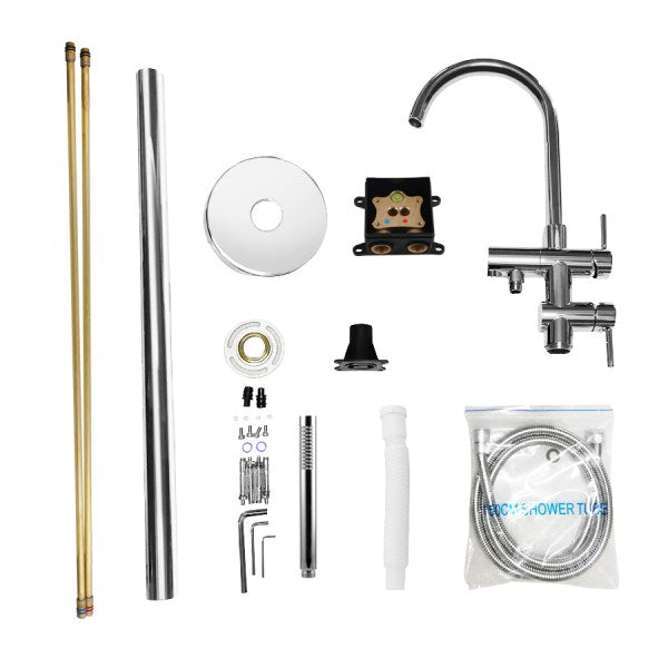 Pentro Freestanding Bath Spout & Handheld Shower - Neche Interiors