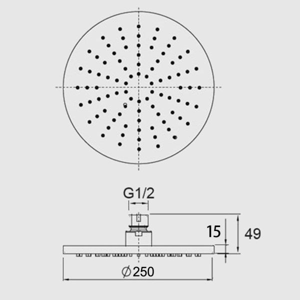 Pentro Rainfall Shower Head - Neche Interiors