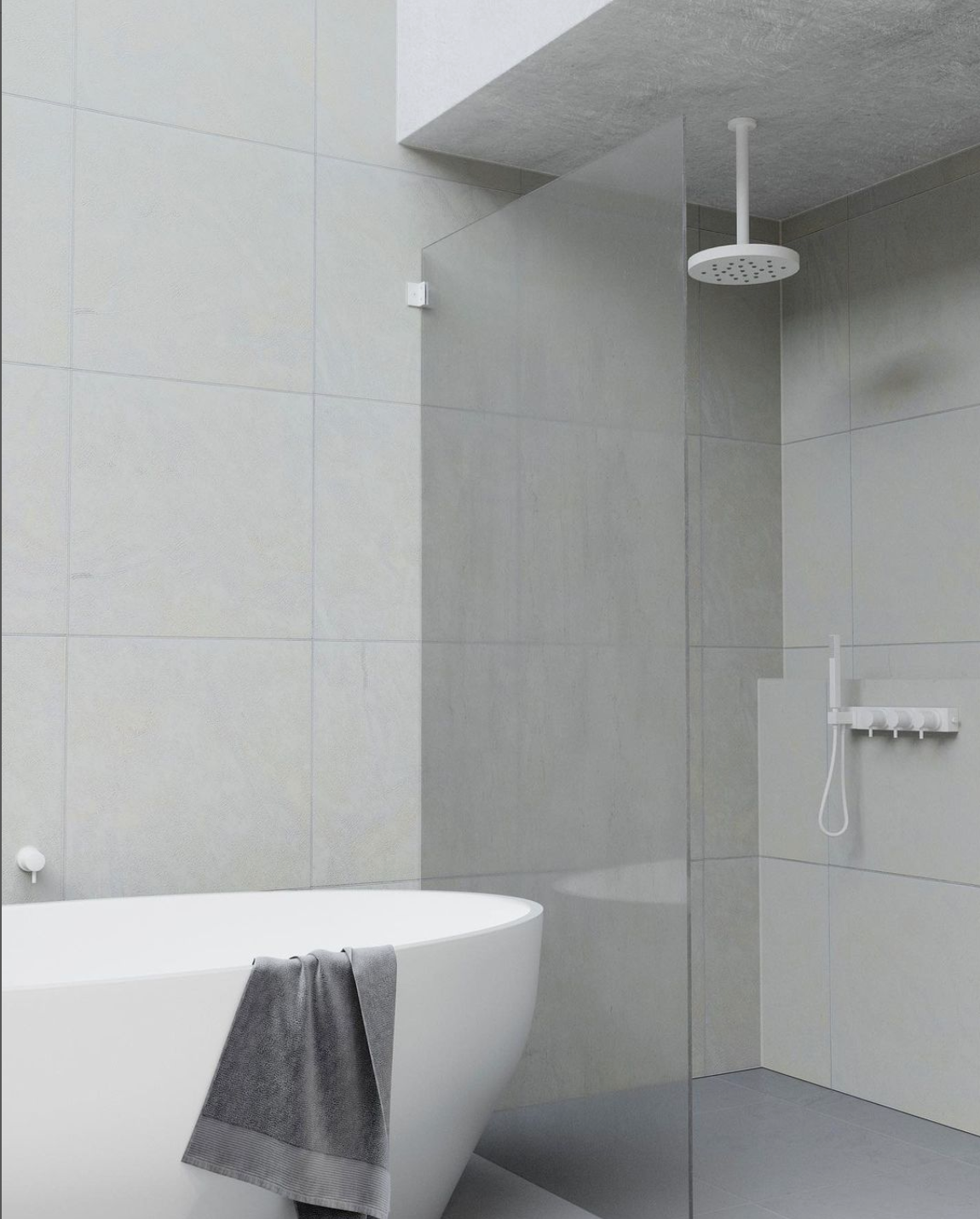 Purity Frameless Shower Screen - Fixed Panel