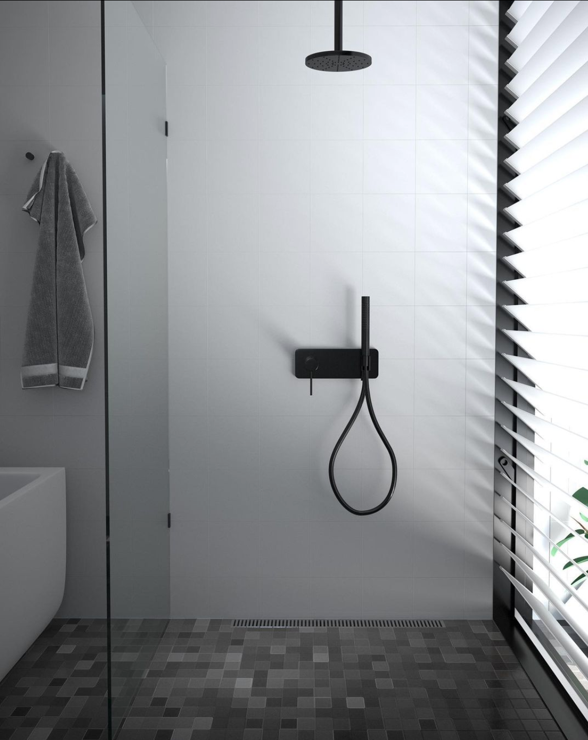 Purity Frameless Shower Screen - Fixed Panel