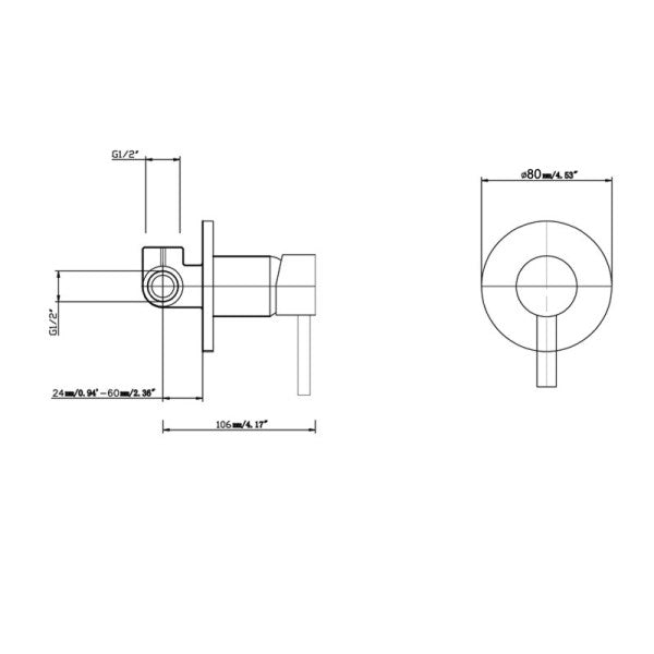 Pentro Wall Mixer - Neche Interiors