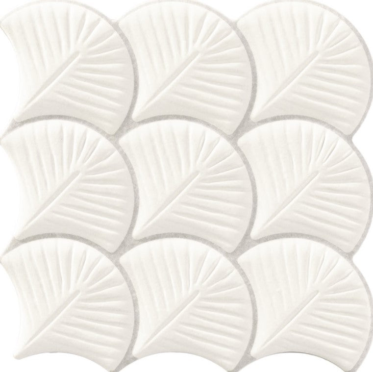 Scale Shell White - 300.7×300.7 Interlocking - Quality Tiles