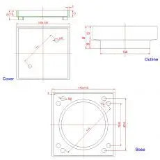 Smart Tile Insert Floor Waste