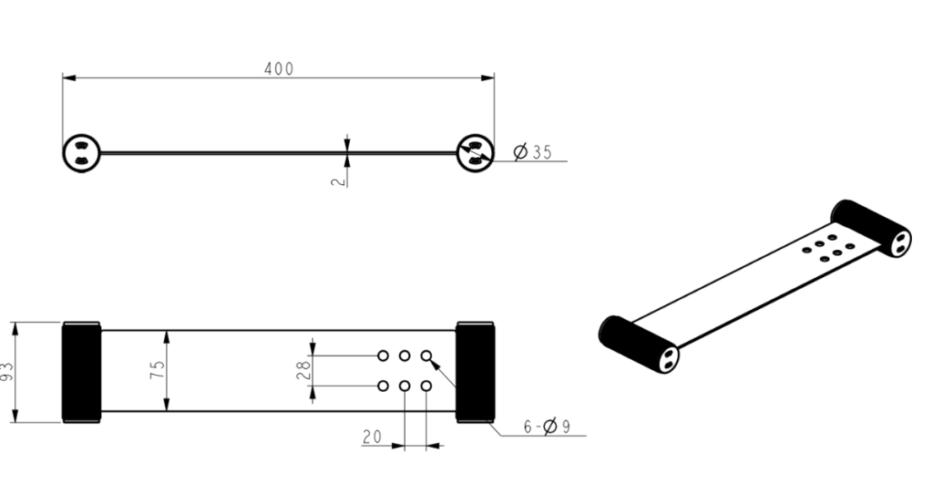 Mica Fluted Stainless Shelf - 400mm - Neche Interiors