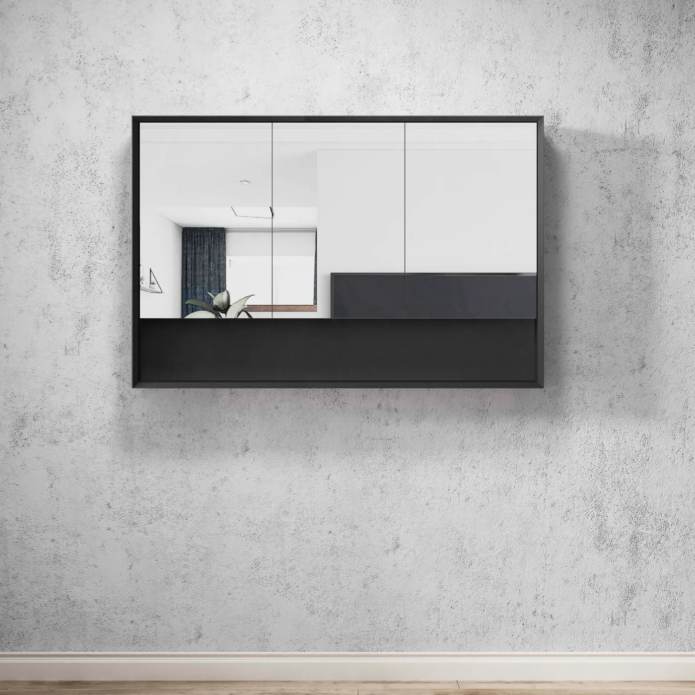 Marlo Shaving Cabinet With Shelf - Matte Black