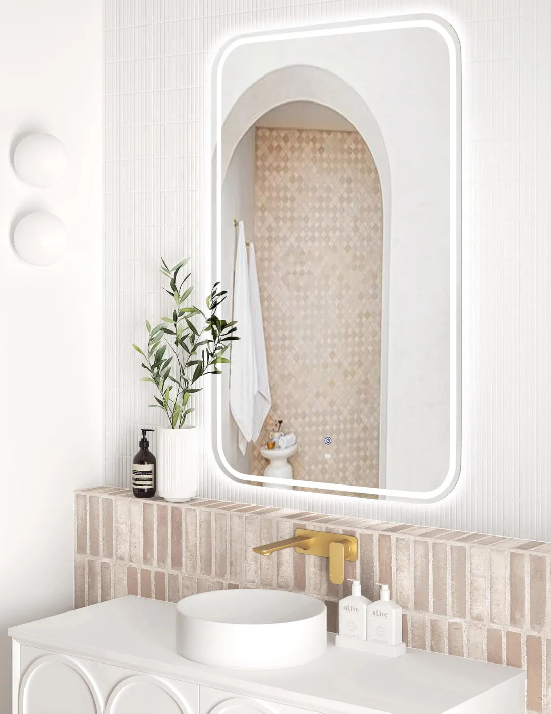Newport LED Frameless Mirror