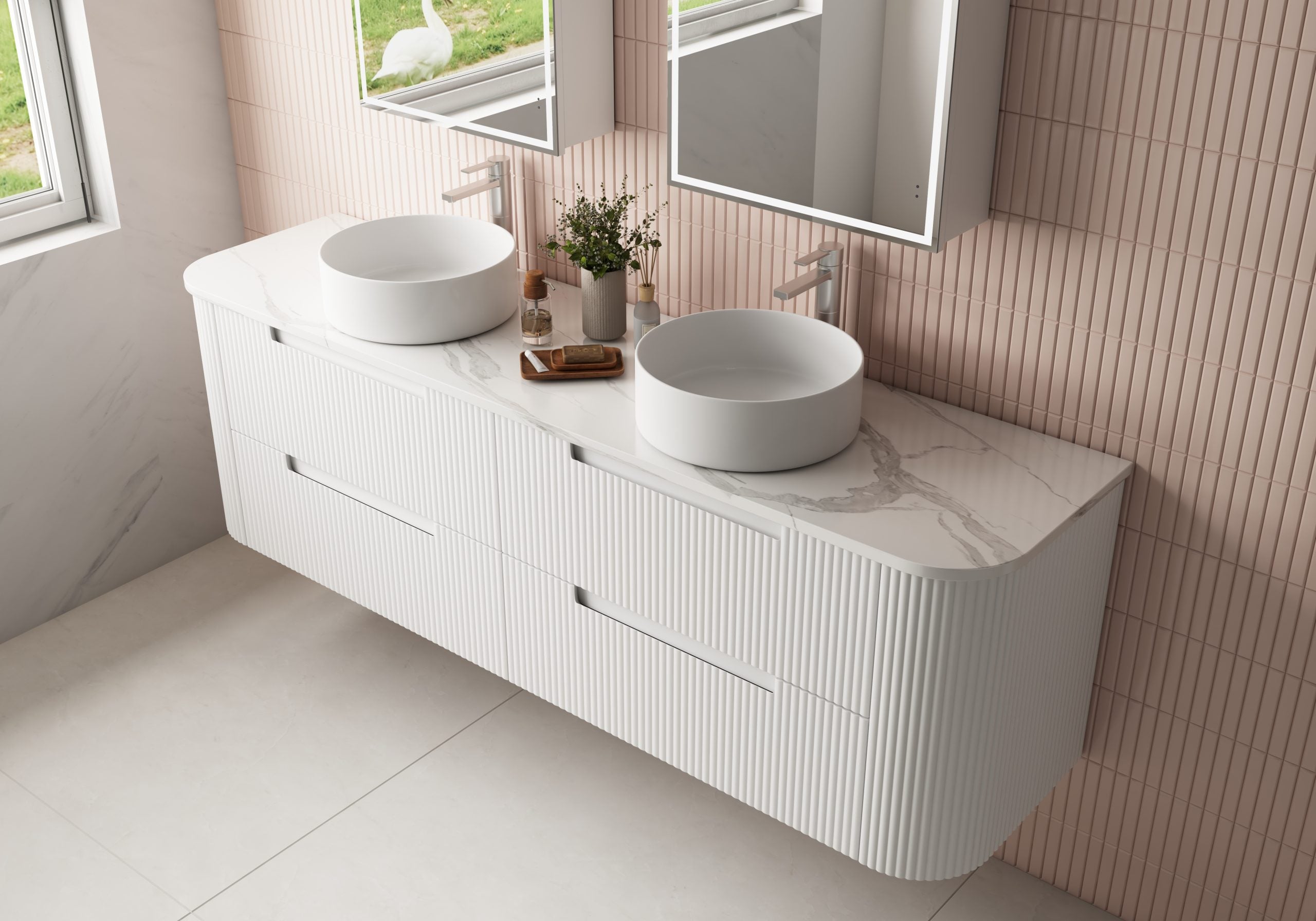 Curva Wall Hung Vanity