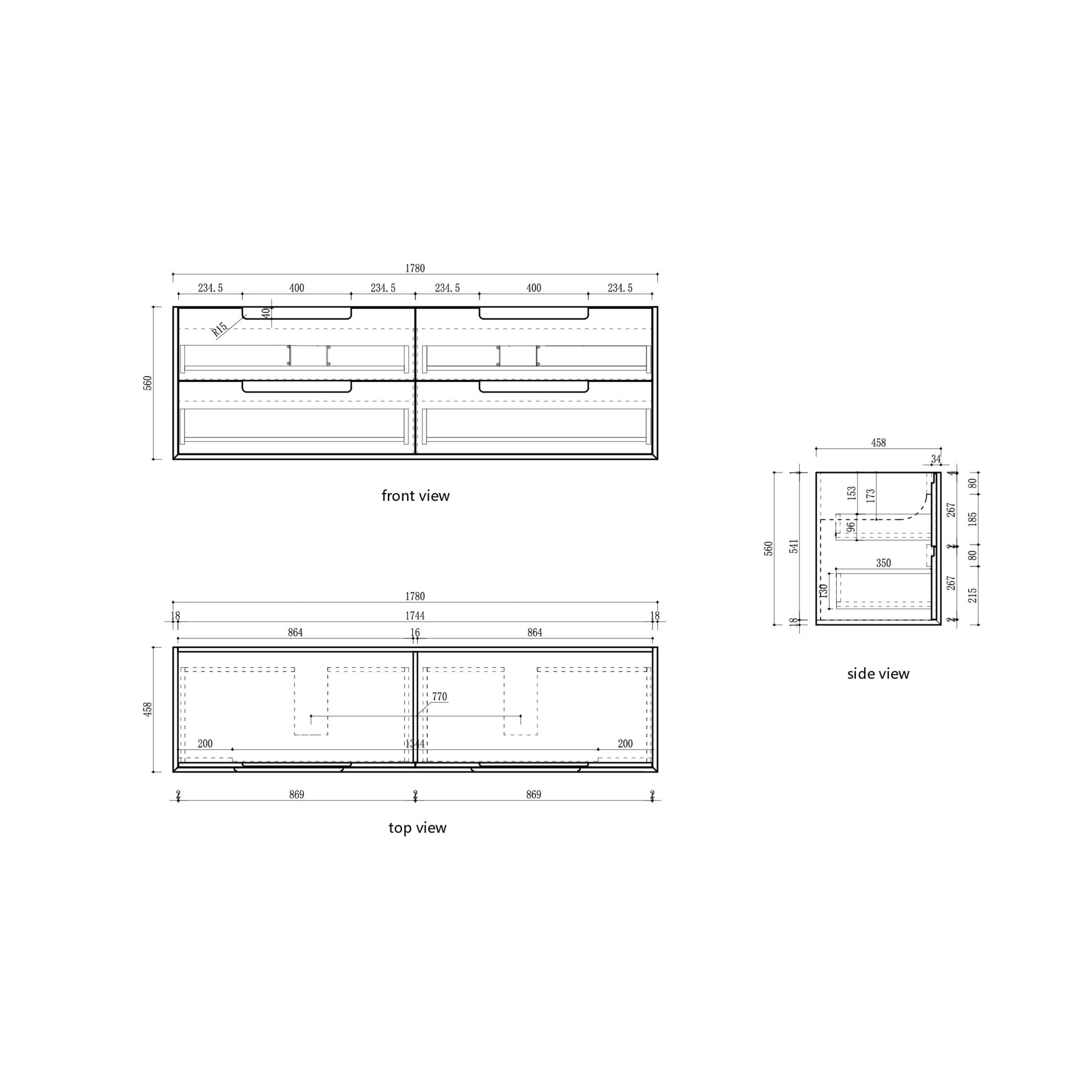 Voulari Framed Wall Hung Vanity