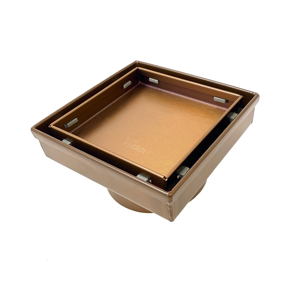 Byron Brushed Copper Floor Waste