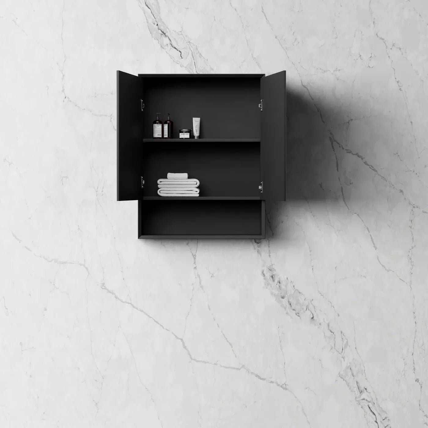 Marlo Shaving Cabinet With Shelf - Matte Black